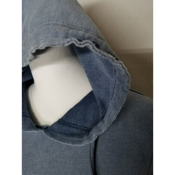 Soft Surroundings Womens Hooded Pullover Top PM Blue Cotton/Polyester Blend - Picture 10 of 13